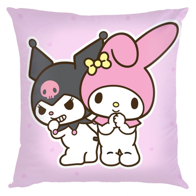 Kuromi Cartoon  square full-color pillow cushion 45X45CM NO FILLING Z3-55