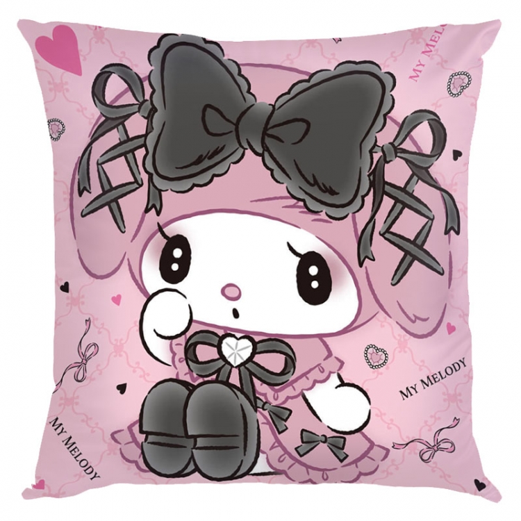 Kuromi Cartoon  square full-color pillow cushion 45X45CM NO FILLING  Z3-61