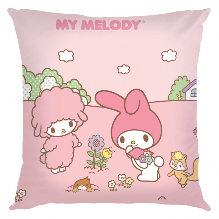 Melody Cartoon square full-color pillow cushion 45X45CM NO FILLING Z3-91