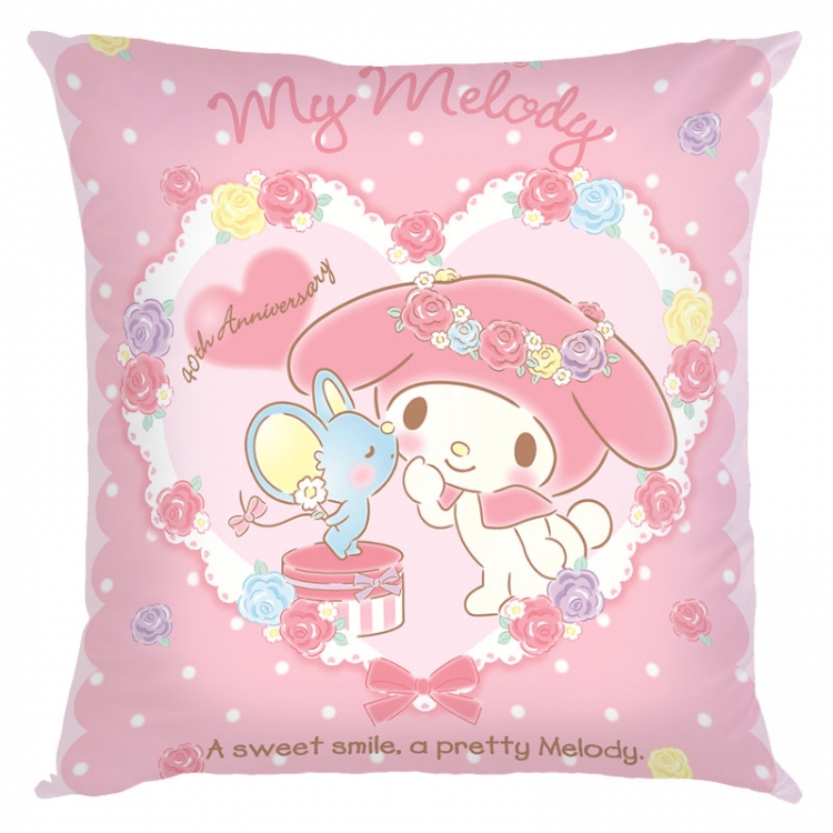 Melody Cartoon square full-color pillow cushion 45X45CM NO FILLING  Z3-96