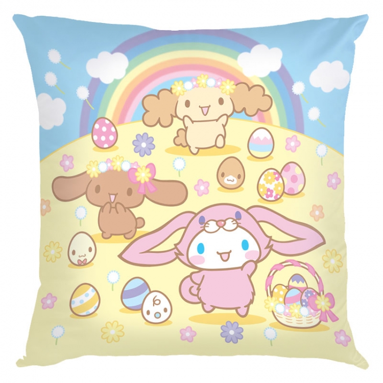 Cinnamoroll Cartoon square full-color pillow cushion 45X45CM NO FILLING  Z3-28