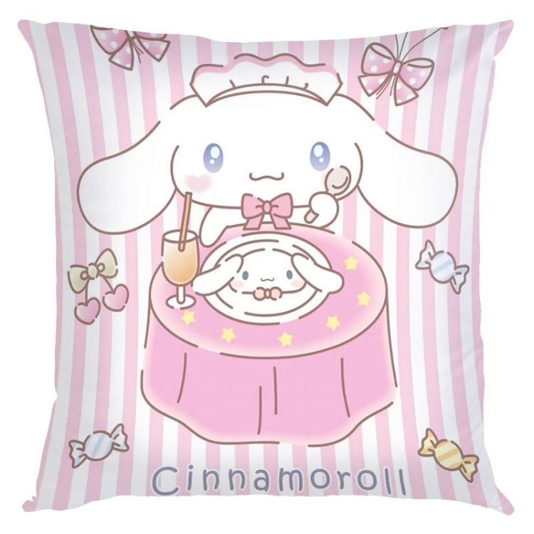 Cinnamoroll Cartoon square full-color pillow cushion 45X45CM NO FILLING  Z3-17