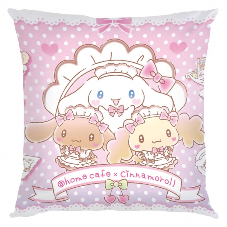 Cinnamoroll Cartoon square full-color pillow cushion 45X45CM NO FILLING Z3-6