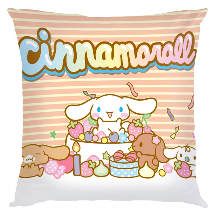 Cinnamoroll Cartoon square full-color pillow cushion 45X45CM NO FILLING Z3-25