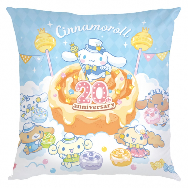 Cinnamoroll Cartoon square full-color pillow cushion 45X45CM NO FILLING Z3-1