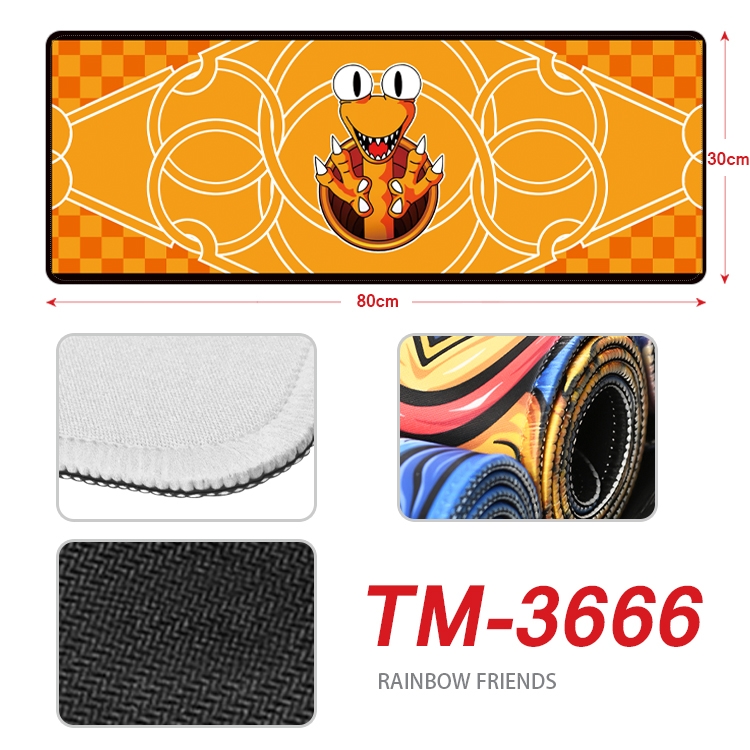 Rainbow friends Anime peripheral new lock edge mouse pad 30X80cm TM-3666