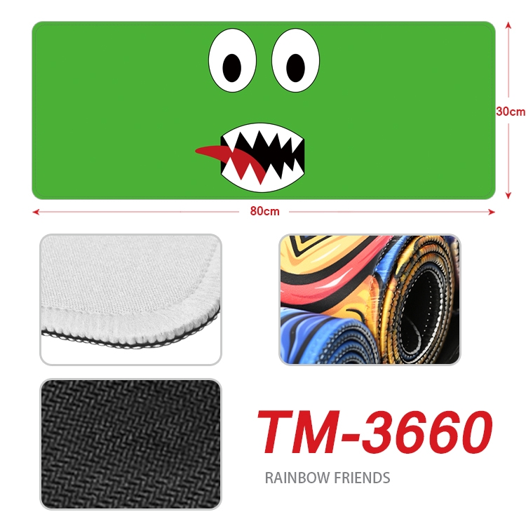 Rainbow friends Anime peripheral new lock edge mouse pad 30X80cm TM-3660