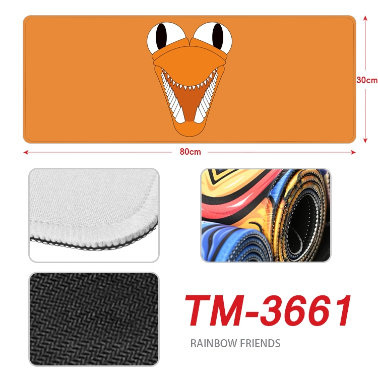 Rainbow friends Anime peripheral new lock edge mouse pad 30X80cm  TM-3661