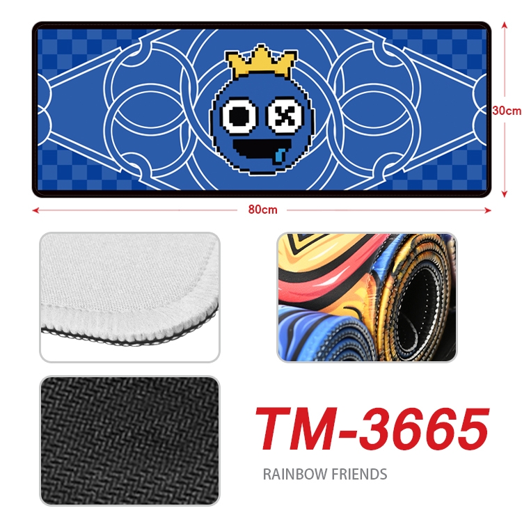 Rainbow friends Anime peripheral new lock edge mouse pad 30X80cm  TM-3665