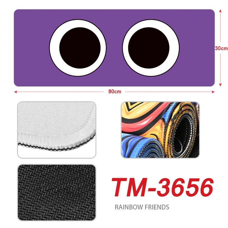 Rainbow friends Anime peripheral new lock edge mouse pad 30X80cm TM-3656