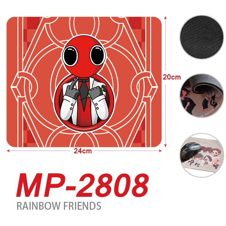 Rainbow friends Anime Full Color Printing Mouse Pad Unlocked 20X24cm price for 5 pcs MP-2808