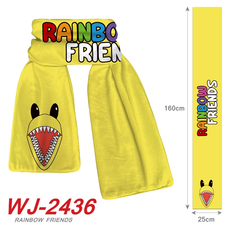 Rainbow friends Anime Plush Impression Scarf Neck 25x160cm WJ-2436