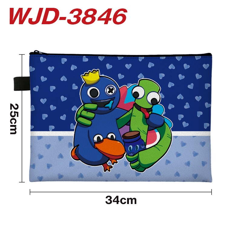 Rainbow friends Anime Full Color A4 Document Bag 34x25cm WJD-3846