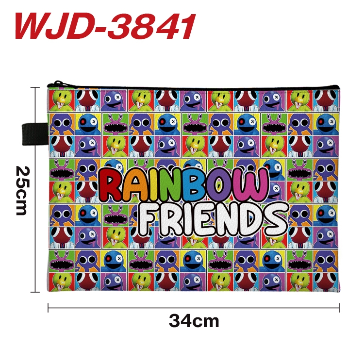Rainbow friends Anime Full Color A4 Document Bag 34x25cm  WJD-3841