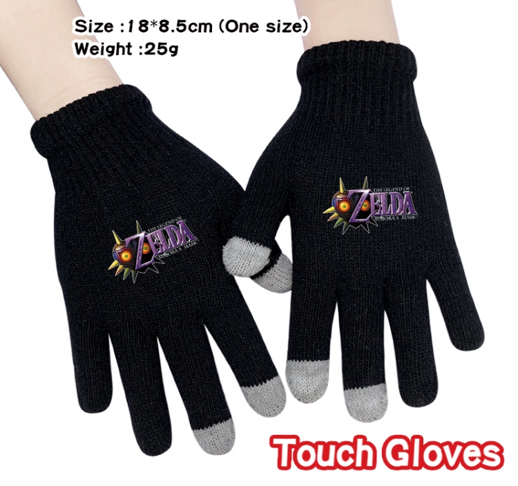 The Legend of Zelda Anime touch screen knitting all finger gloves 18X8.5CM