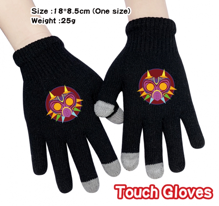 The Legend of Zelda Anime touch screen knitting all finger gloves 18X8.5CM