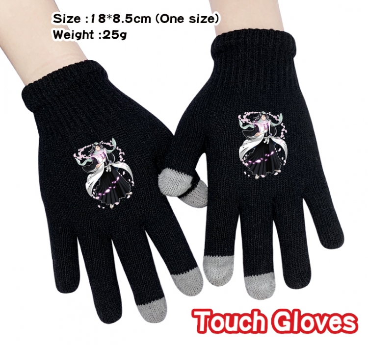 Bleach Anime touch screen knitting all finger gloves 18X8.5CM