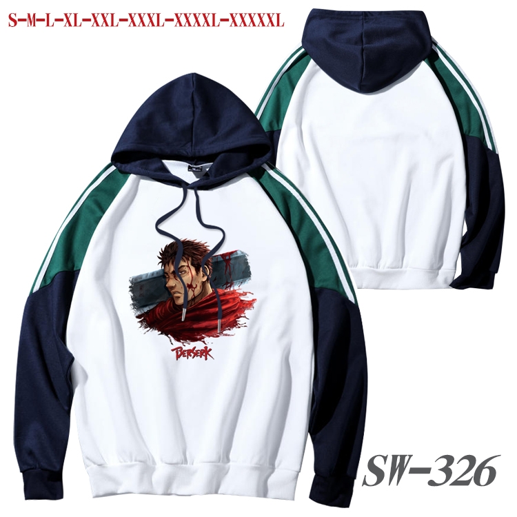 Berserk Anime color contrast sweater pullover Hoodie from S to 5XL SW-326