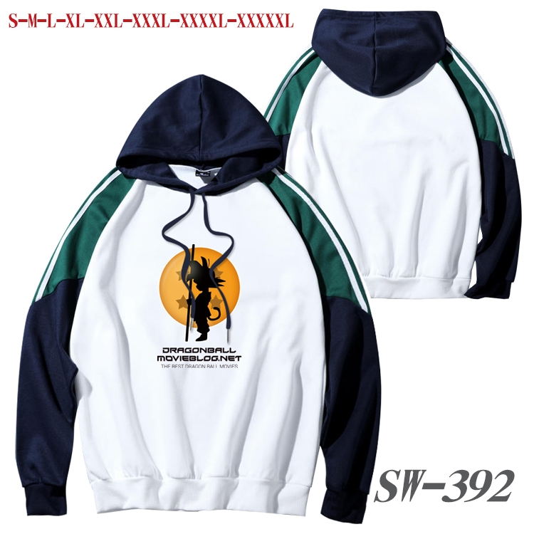 DRAGON BALL Anime color contrast sweater pullover Hoodie from S to 5XL SW-392