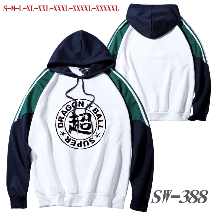 DRAGON BALL Anime color contrast sweater pullover Hoodie from S to 5XL SW-388