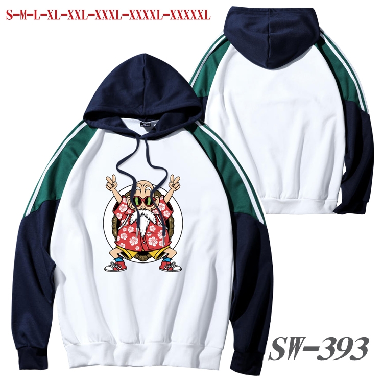 DRAGON BALL Anime color contrast sweater pullover Hoodie from S to 5XL SW-393