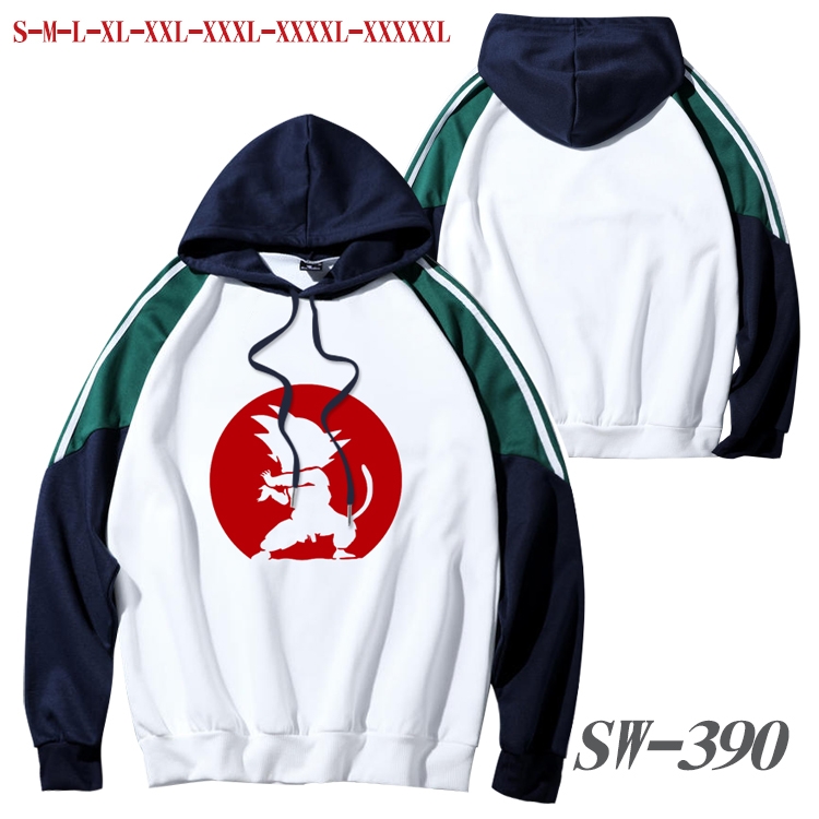 DRAGON BALL Anime color contrast sweater pullover Hoodie from S to 5XL SW-390
