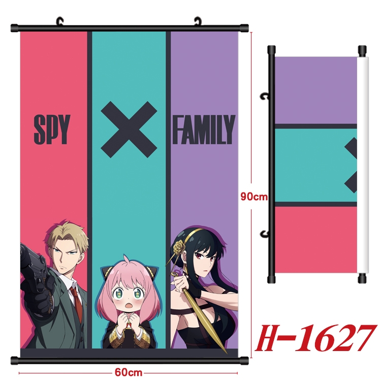 SPY×FAMILY Anime Black Plastic Rod Canvas Painting 60X90CM  H-1627A