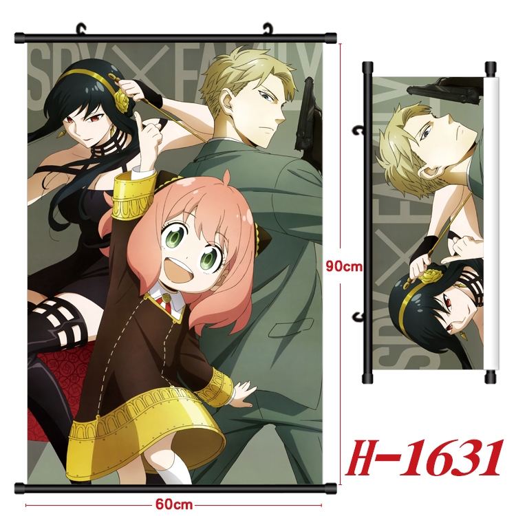 SPY×FAMILY Anime Black Plastic Rod Canvas Painting 60X90CM  H-1631A