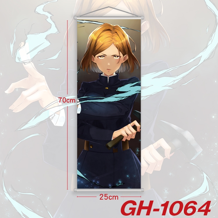 Jujutsu Kaisen Plastic Rod Cloth Small Hanging Canvas Painting 25x70cm price for 5 pcs GH-1064A