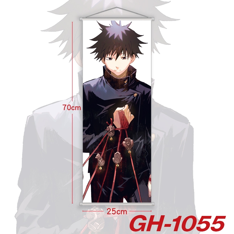 Jujutsu Kaisen Plastic Rod Cloth Small Hanging Canvas Painting 25x70cm price for 5 pcs GH-1055A