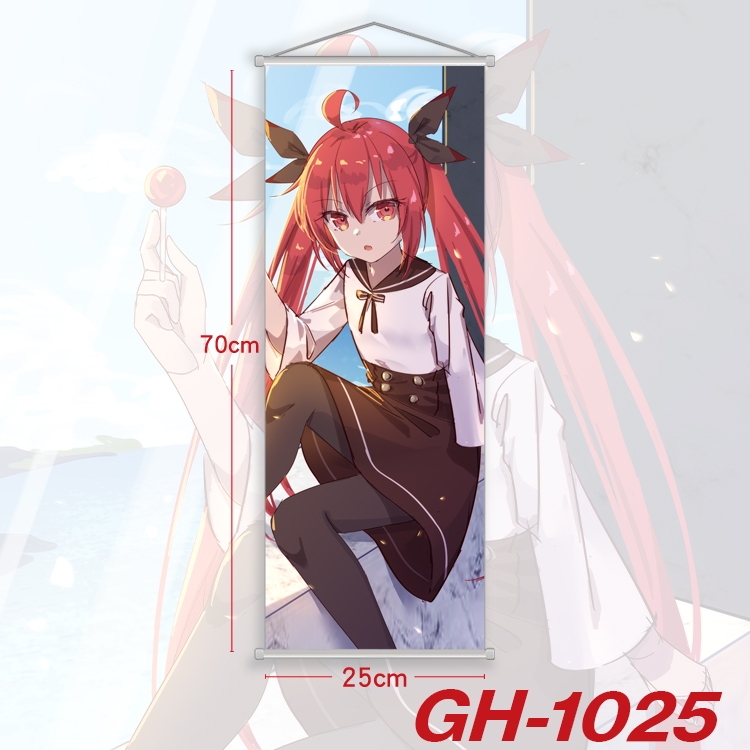 Date-A-Live Plastic Rod Cloth Small Hanging Canvas Painting 25x70cm price for 5 pcs GH-1025A