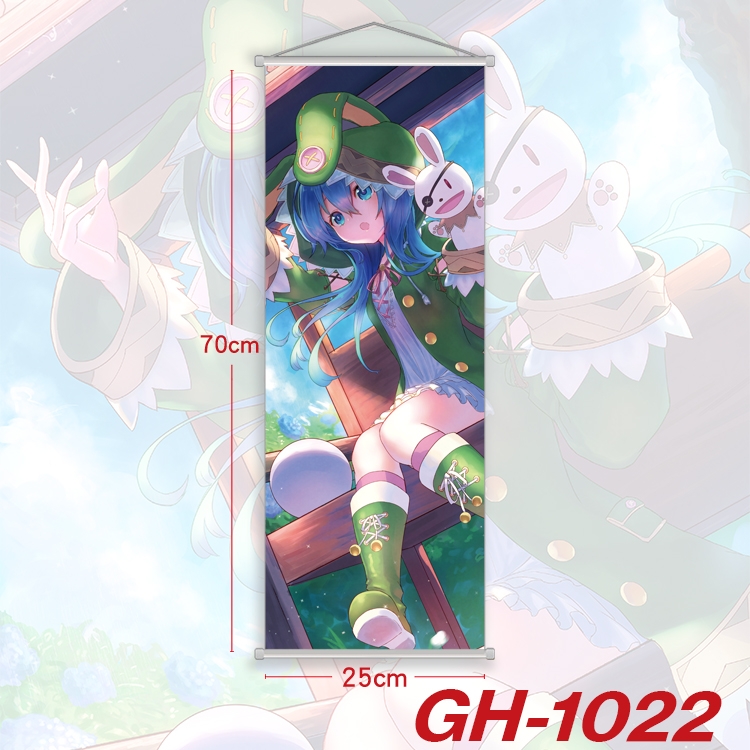 Date-A-Live Plastic Rod Cloth Small Hanging Canvas Painting 25x70cm price for 5 pcs GH-1022A