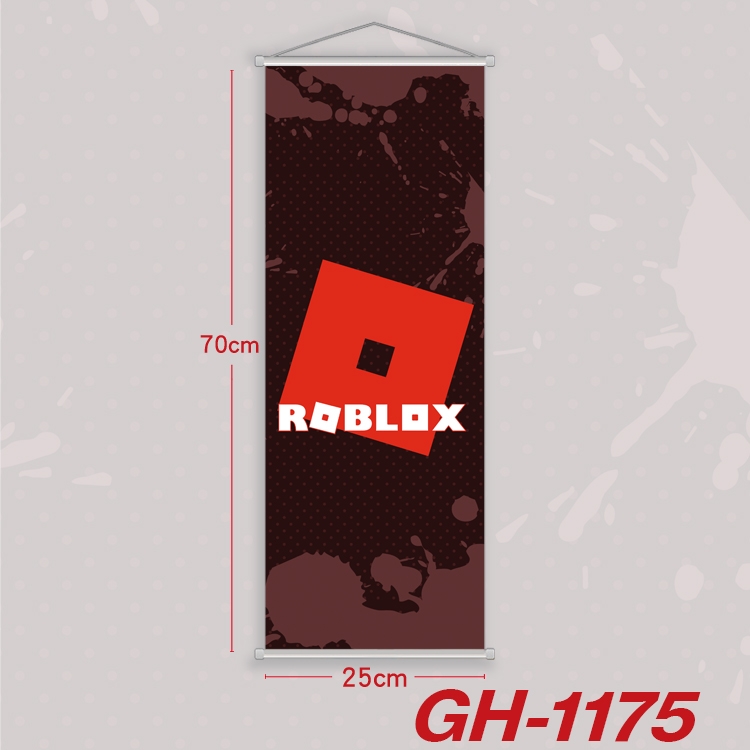 Robllox Plastic Rod Cloth Small Hanging Canvas Painting 25x70cm price for 5 pcs  GH-1175A