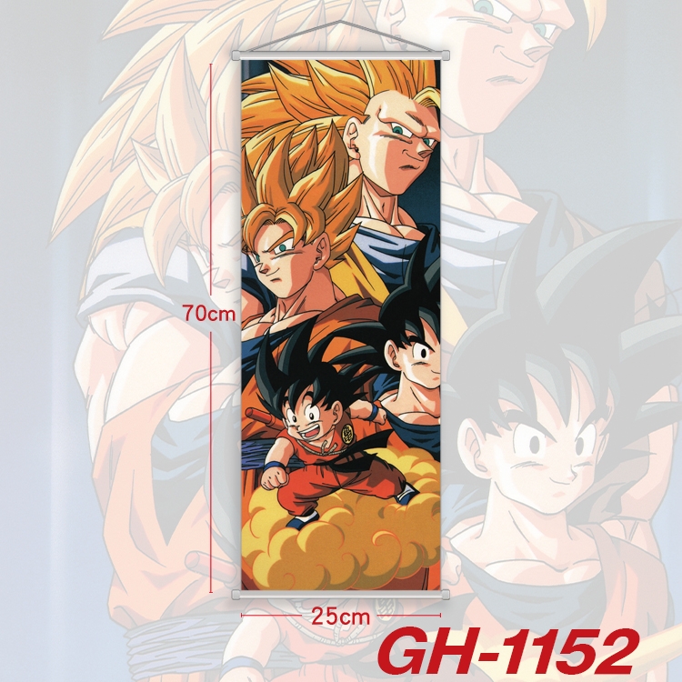 DRAGON BALL Plastic Rod Cloth Small Hanging Canvas Painting 25x70cm price for 5 pcs GH-1152A