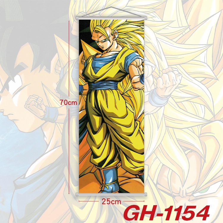 DRAGON BALL Plastic Rod Cloth Small Hanging Canvas Painting 25x70cm price for 5 pcs GH-1154A