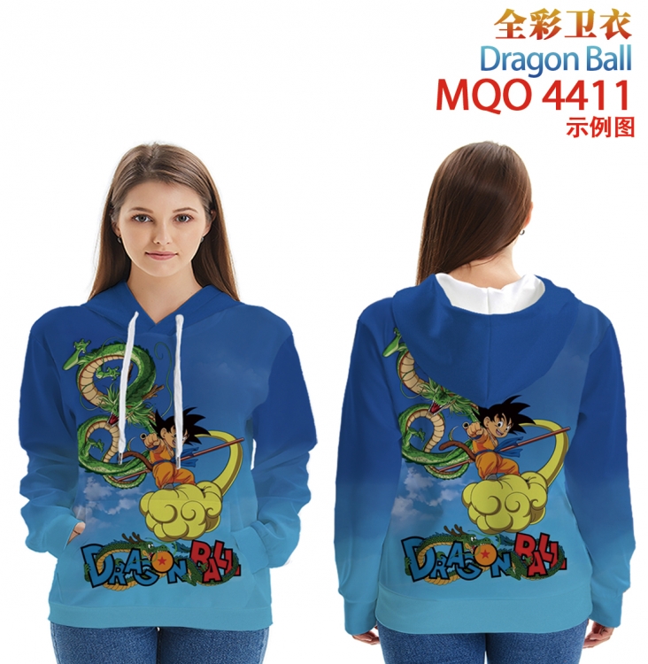 DRAGON BALL Long Sleeve Hooded Full Color Patch Pocket Sweatshirt from XXS to 4XL MQO-4411