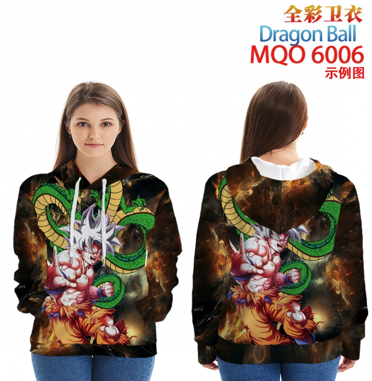 DRAGON BALL Long Sleeve Hooded Full Color Patch Pocket Sweatshirt from XXS to 4XL MQO 6006