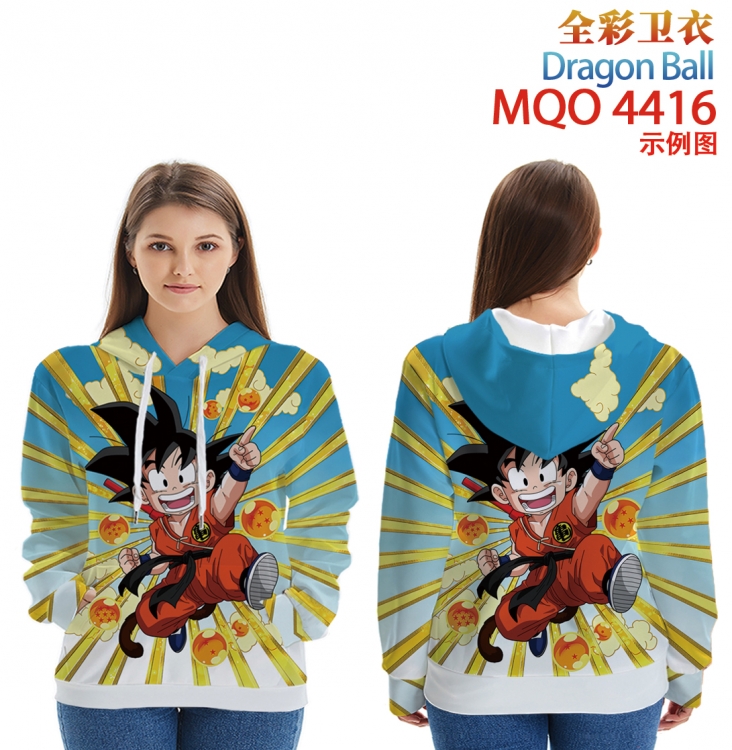 DRAGON BALL Long Sleeve Hooded Full Color Patch Pocket Sweatshirt from XXS to 4XL MQO-4416