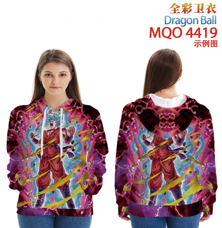 DRAGON BALL Long Sleeve Hooded Full Color Patch Pocket Sweatshirt from XXS to 4XL  MQO-4419