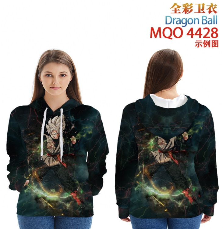 DRAGON BALL Long Sleeve Hooded Full Color Patch Pocket Sweatshirt from XXS to 4XL MQO-4428