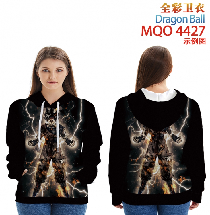 DRAGON BALL Long Sleeve Hooded Full Color Patch Pocket Sweatshirt from XXS to 4XL  MQO-4427