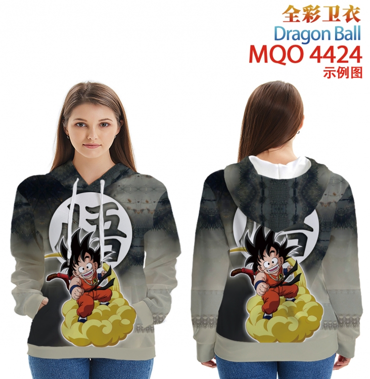DRAGON BALL Long Sleeve Hooded Full Color Patch Pocket Sweatshirt from XXS to 4XL MQO-4424