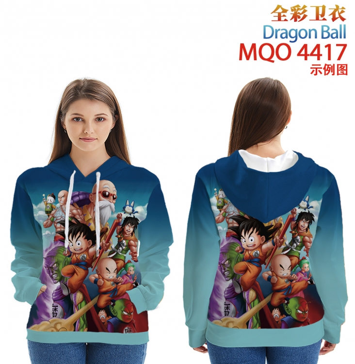 DRAGON BALL Long Sleeve Hooded Full Color Patch Pocket Sweatshirt from XXS to 4XL MQO-4417