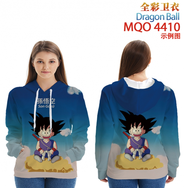 DRAGON BALL Long Sleeve Hooded Full Color Patch Pocket Sweatshirt from XXS to 4XL MQO-4410