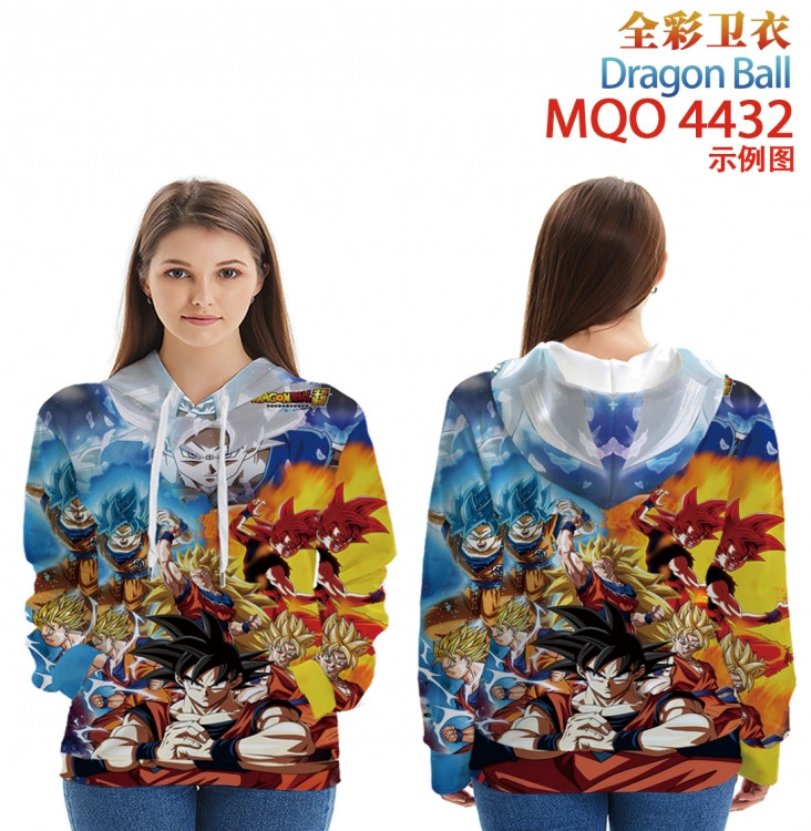 DRAGON BALL Long Sleeve Hooded Full Color Patch Pocket Sweatshirt from XXS to 4XL MQO-4432