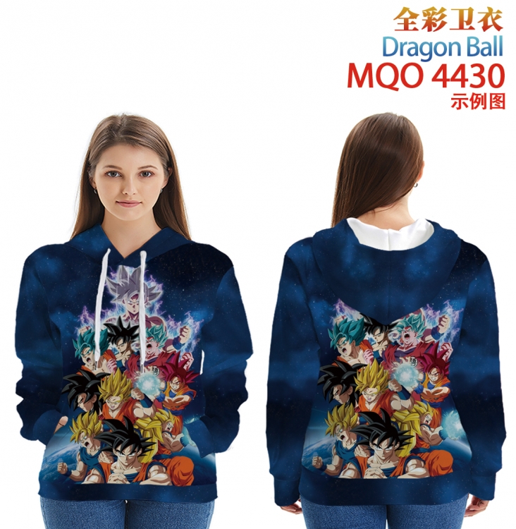 DRAGON BALL Long Sleeve Hooded Full Color Patch Pocket Sweatshirt from XXS to 4XL  MQO-4430