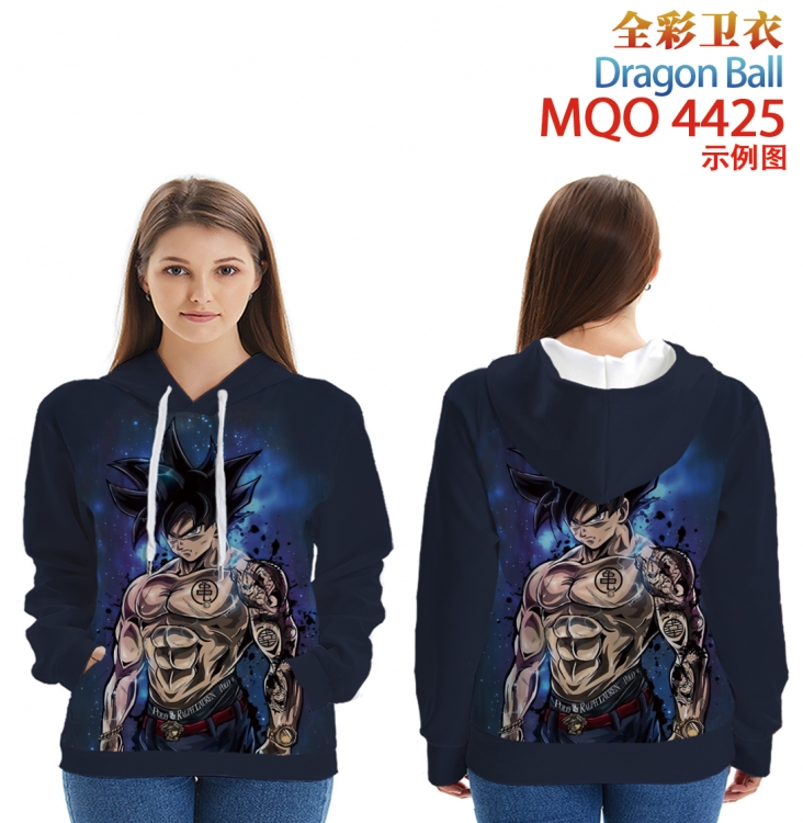 DRAGON BALL Long Sleeve Hooded Full Color Patch Pocket Sweatshirt from XXS to 4XL  MQO-4425