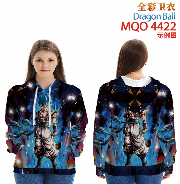 DRAGON BALL Long Sleeve Hooded Full Color Patch Pocket Sweatshirt from XXS to 4XL MQO-4422