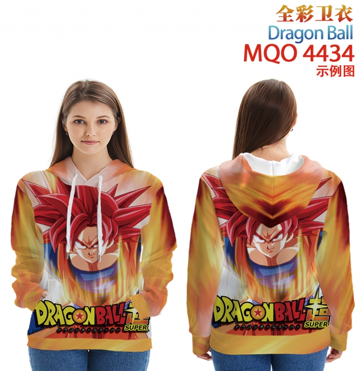 DRAGON BALL Long Sleeve Hooded Full Color Patch Pocket Sweatshirt from XXS to 4XL  MQO-4434