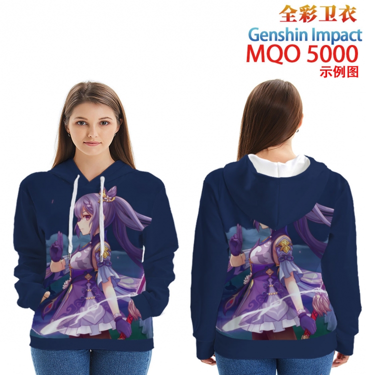 Genshin Impact Long Sleeve Hooded Full Color Patch Pocket Sweatshirt from XXS to 4XL  MQO-5000